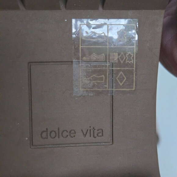 Dolce Vita Hopper Tan Suede Lug Sole Zip Closure Ankle Boots Size 9M - Picture 8 of 9